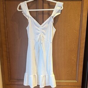 Caution To The Wind Textured White Top